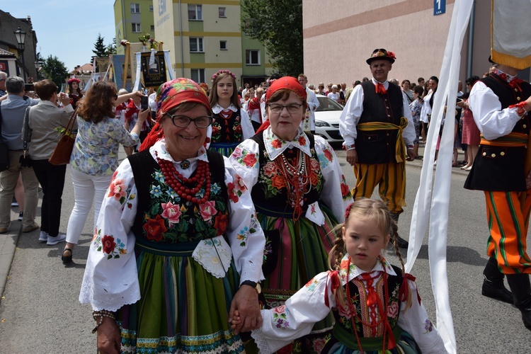 Boże Ciało w Łowiczu. Procesja.