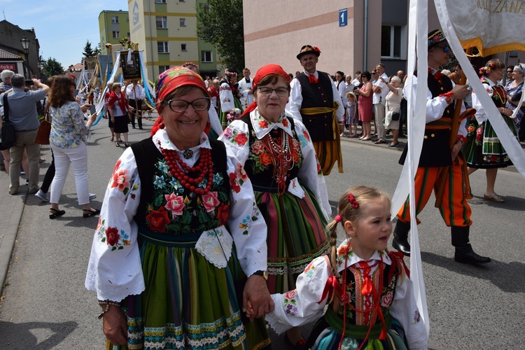 Boże Ciało w Łowiczu. Procesja.