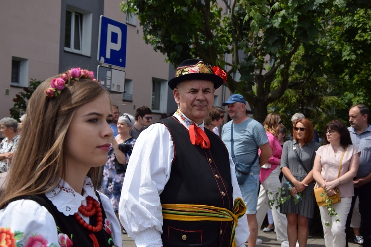 Boże Ciało w Łowiczu. Procesja.