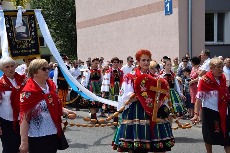 Boże Ciało w Łowiczu. Procesja.