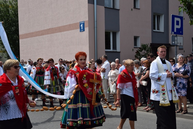 Boże Ciało w Łowiczu. Procesja.