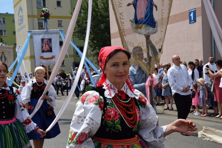 Boże Ciało w Łowiczu. Procesja.