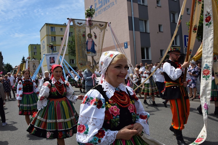 Boże Ciało w Łowiczu. Procesja.