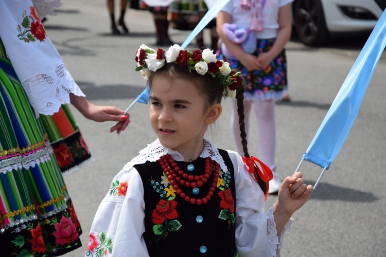 Boże Ciało w Łowiczu. Procesja.