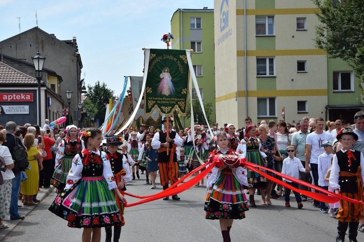 Boże Ciało w Łowiczu. Procesja.