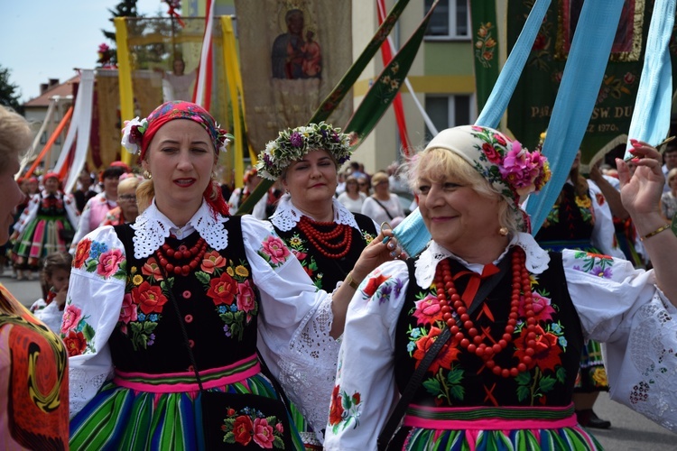 Boże Ciało w Łowiczu. Procesja.