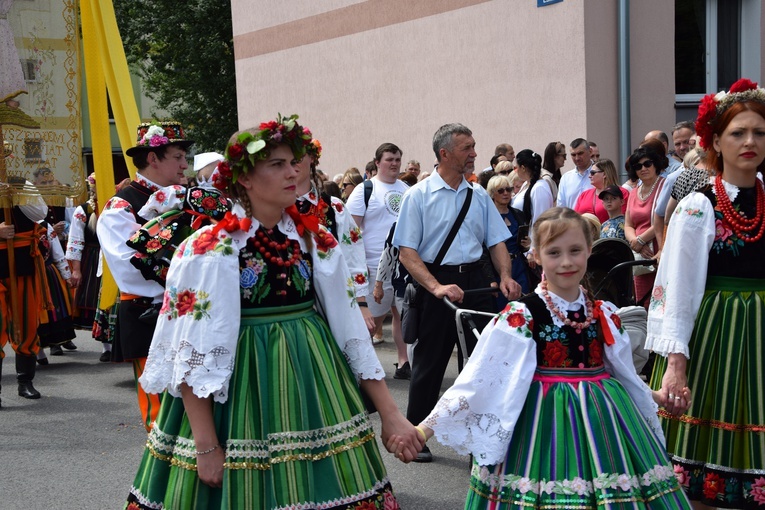 Boże Ciało w Łowiczu. Procesja.