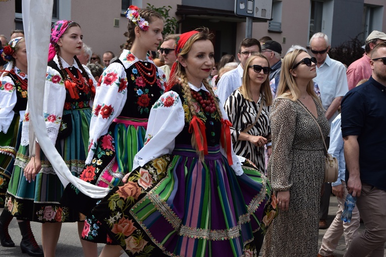 Boże Ciało w Łowiczu. Procesja.