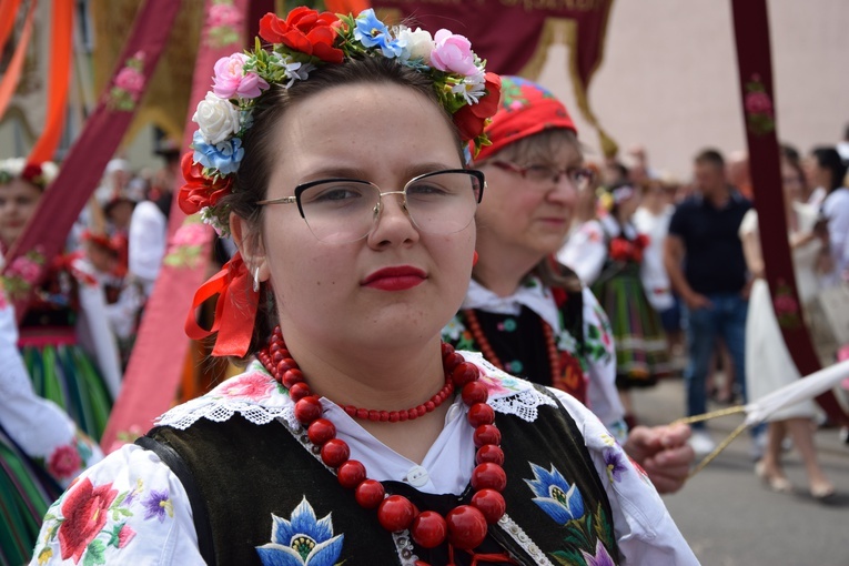 Boże Ciało w Łowiczu. Procesja.