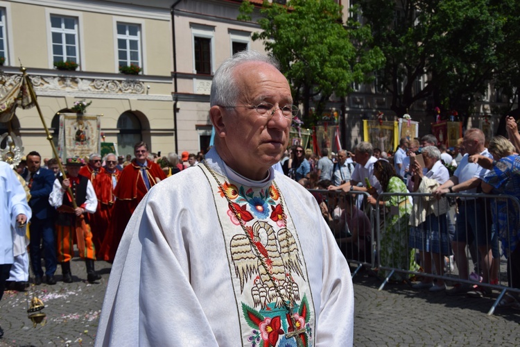 Boże Ciało w Łowiczu. Procesja.