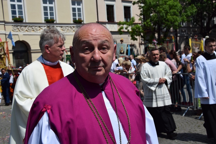 Boże Ciało w Łowiczu. Procesja.