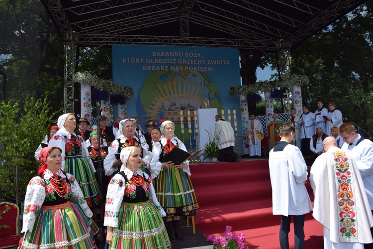 Boże Ciało w Łowiczu. Procesja.