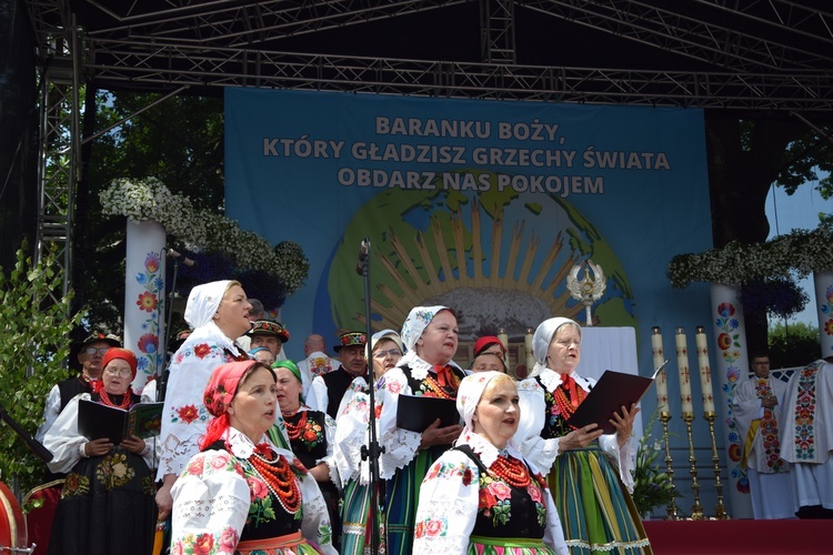 Boże Ciało w Łowiczu. Procesja.