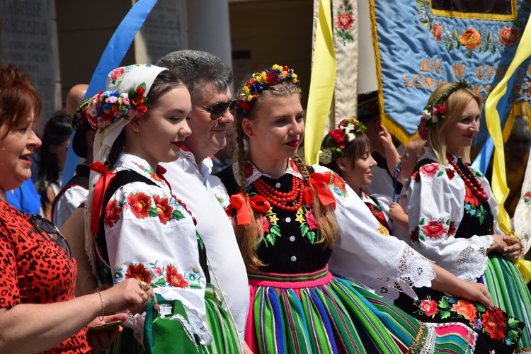 Boże Ciało w Łowiczu. Procesja.