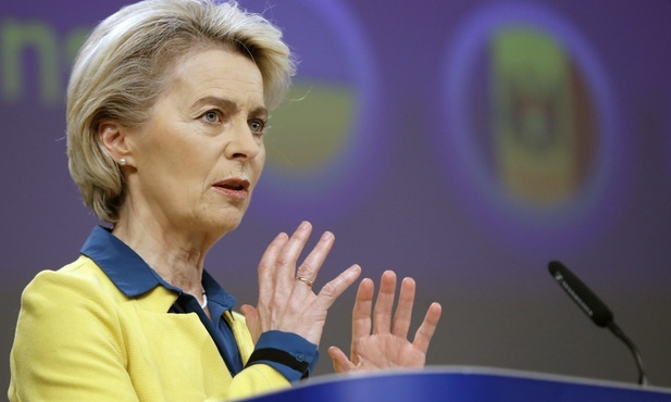 Von der Leyen: KE wydała pozytywną opinię ws. przyznania Ukrainie statusu kandydata do UE