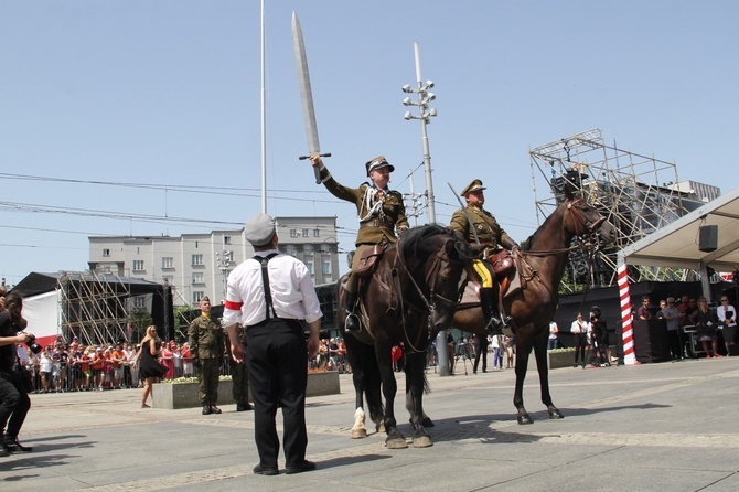 Katowice. Wjazd generała Szeptyckiego na rynek - inscenizacja historyczna