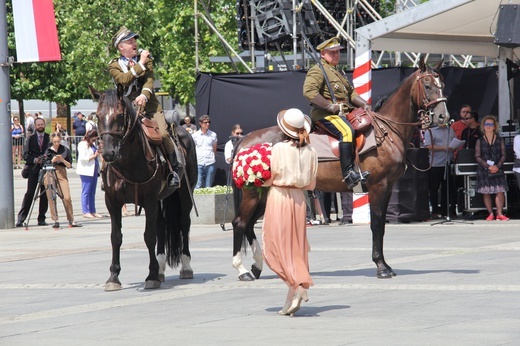 Katowice. Wjazd generała Szeptyckiego na rynek - inscenizacja historyczna