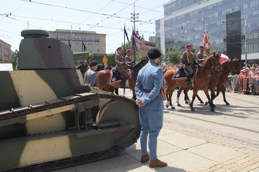 Katowice. Wjazd generała Szeptyckiego na rynek - inscenizacja historyczna