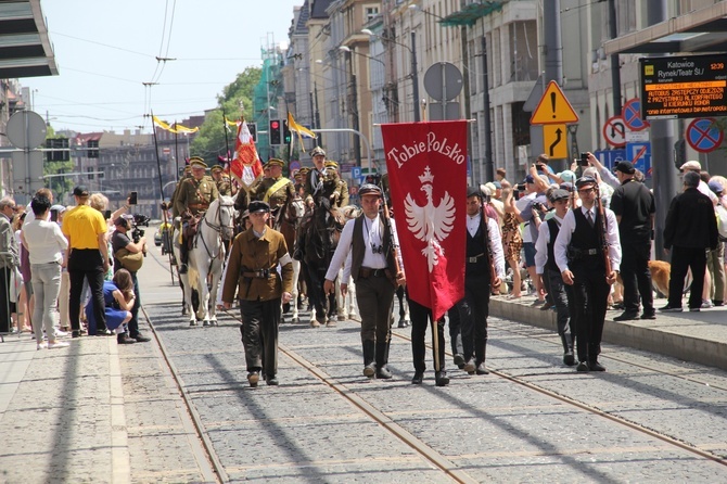 Katowice. Wjazd generała Szeptyckiego na rynek - inscenizacja historyczna