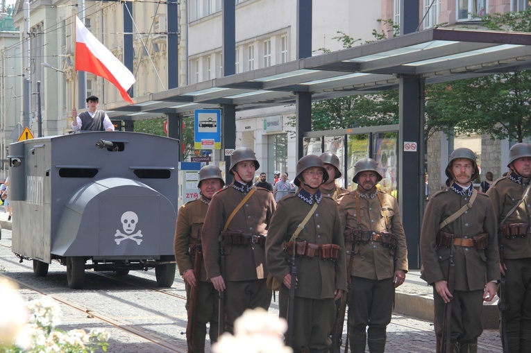 Katowice. Wjazd generała Szeptyckiego na rynek - inscenizacja historyczna