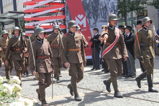 Katowice. Wjazd generała Szeptyckiego na rynek - inscenizacja historyczna