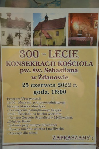 300 lat kaplicy św. Sebastiana w Żdanowie