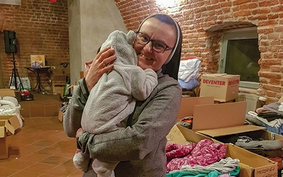 	W kazamacie z miesięcznym niemowlęciem ukraińskim.