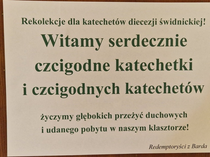 Rekolekcje dla katechetów w Bardzie