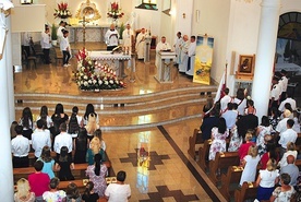 Dziękczynna Eucharystia w nowej świątyni.