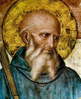 Święty Benedykt z Nursji, doktor Kościoła. Jego myśl współtworzyła średniowieczną Europę  i mimo upływu wielu stuleci  wciąż jest żywa i inspirująca.