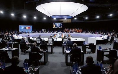 Do przywódców państw członkowskich NATO podczas szczytu w Madrycie przemawiał prezydent Ukrainy Wołodymyr Zełenski.