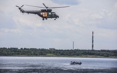 Ćwiczenia na Jeziorze Tarnobrzeskim