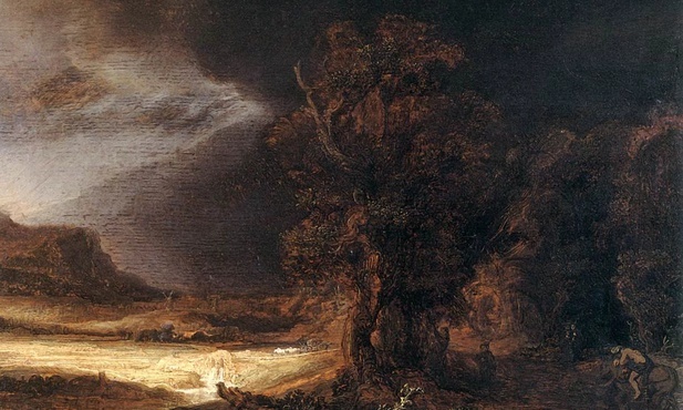 Muzeum Książąt Czartoryskich w Krakowie Rembrandt, Krajobraz z miłosiernym Samarytaninem 