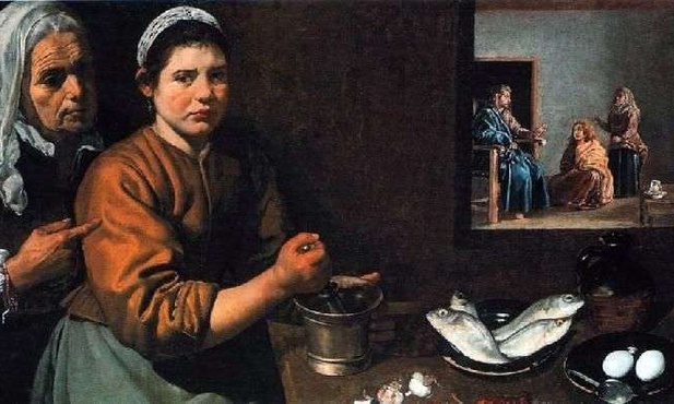Chrystus w domu Marty i Marii – Diego Velasquez