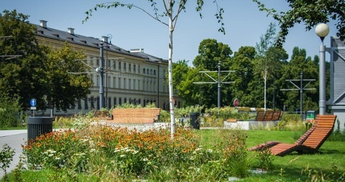 Nowy skwer w centrum miasta  