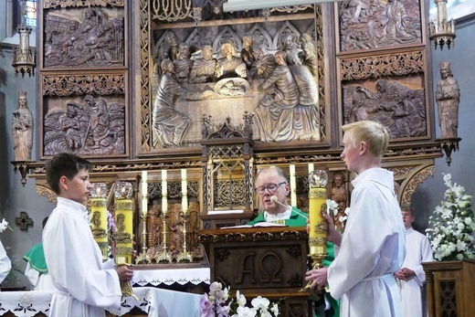 Kierowcy u św. Józefa Bilczewskiego w Wilamowicach