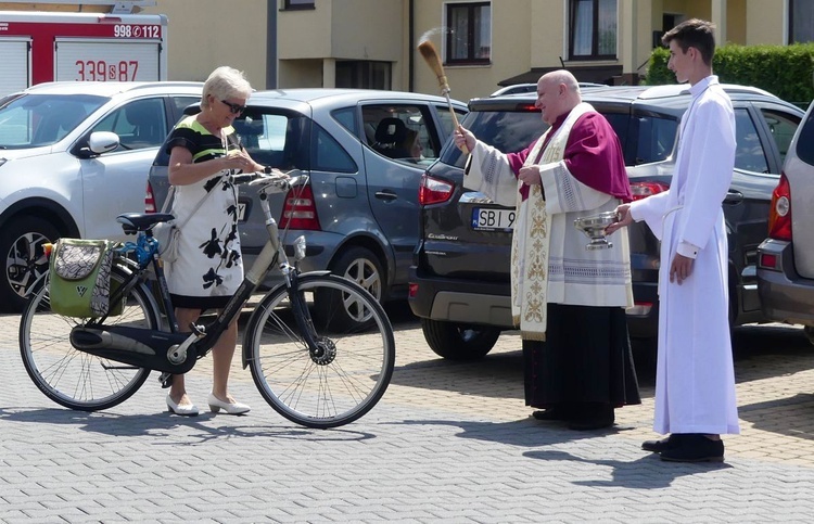 Kierowcy u św. Józefa Bilczewskiego w Wilamowicach