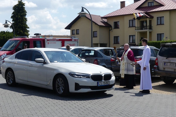 Kierowcy u św. Józefa Bilczewskiego w Wilamowicach