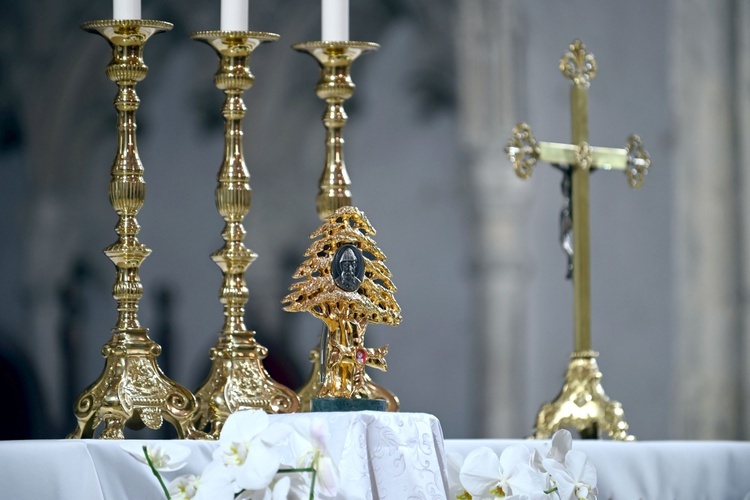 Strzegom. W bazylice powitali relikwie św. Szarbela