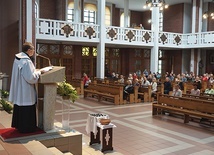 Eucharystia u jezuitów w Gliwicach w uroczystość 31 lipca. 