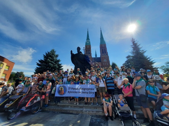 77. Rybnicka Pielgrzymka na Jasną Górę. Dzień I