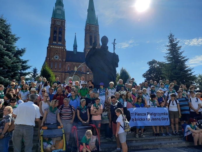 77. Rybnicka Pielgrzymka na Jasną Górę. Dzień I