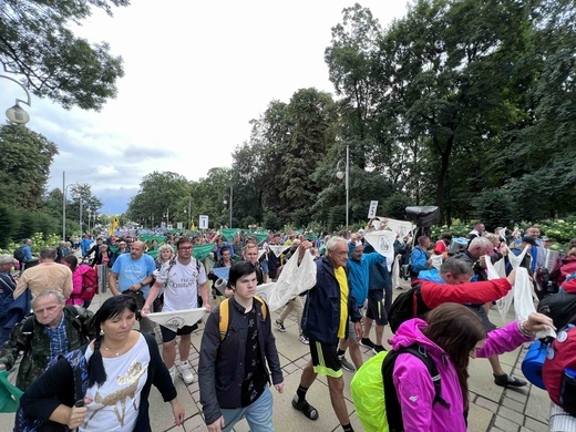 Rybnicka pielgrzymka - wejście na Jasną Górę