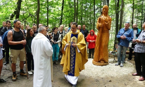 Rzesze pielgrzymów u Matki Bożej Śnieżnej w "bukowej bazylice" na Trzonce
