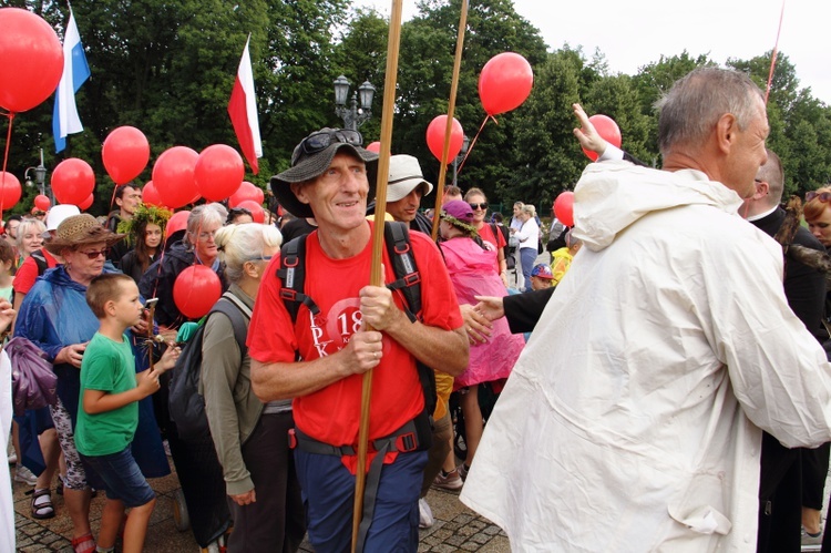 Wejście 42. Pieszej Pielgrzymki Krakowskiej na Jasną Górę