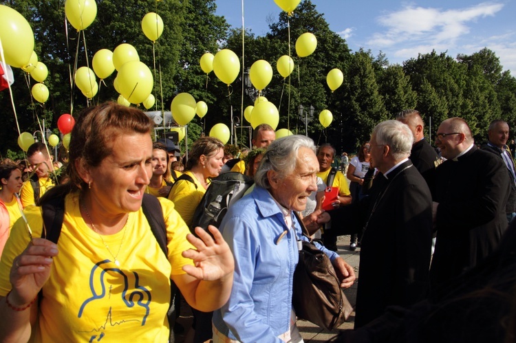 Wejście 42. Pieszej Pielgrzymki Krakowskiej na Jasną Górę