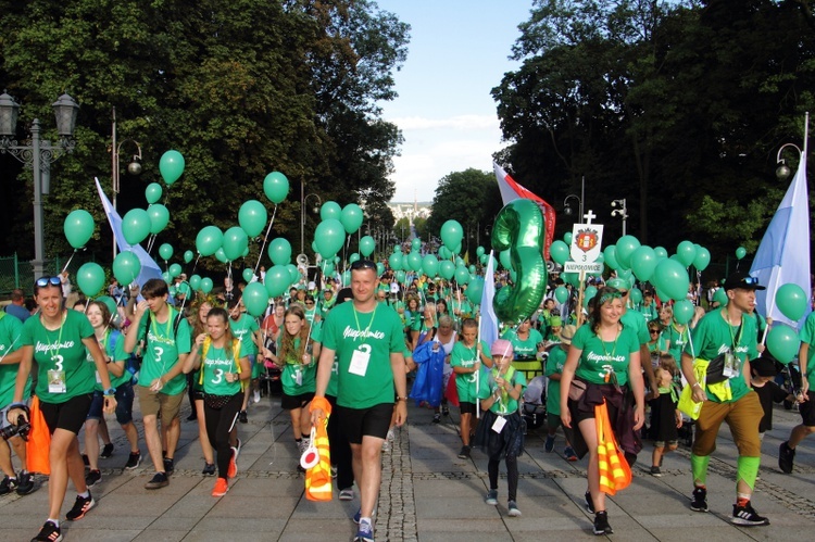 Wejście 42. Pieszej Pielgrzymki Krakowskiej na Jasną Górę