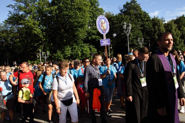 Wejście 42. Pieszej Pielgrzymki Krakowskiej na Jasną Górę