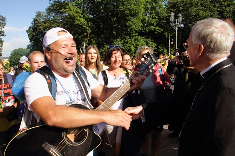 Wejście 42. Pieszej Pielgrzymki Krakowskiej na Jasną Górę