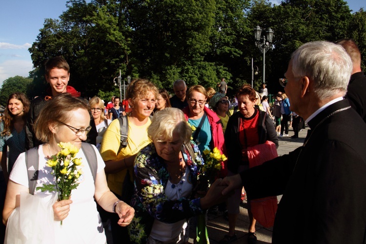 Wejście 42. Pieszej Pielgrzymki Krakowskiej na Jasną Górę